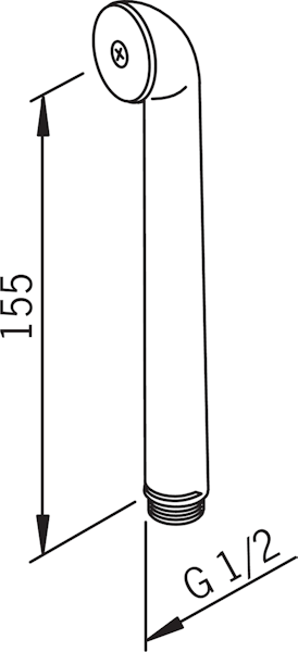 Bidetta-käsisuihku Oras 242031 suluton kromi [6515602]