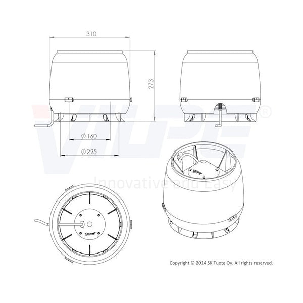 Huippuimuri Vilpe E220S tiilenpunainen 7820232