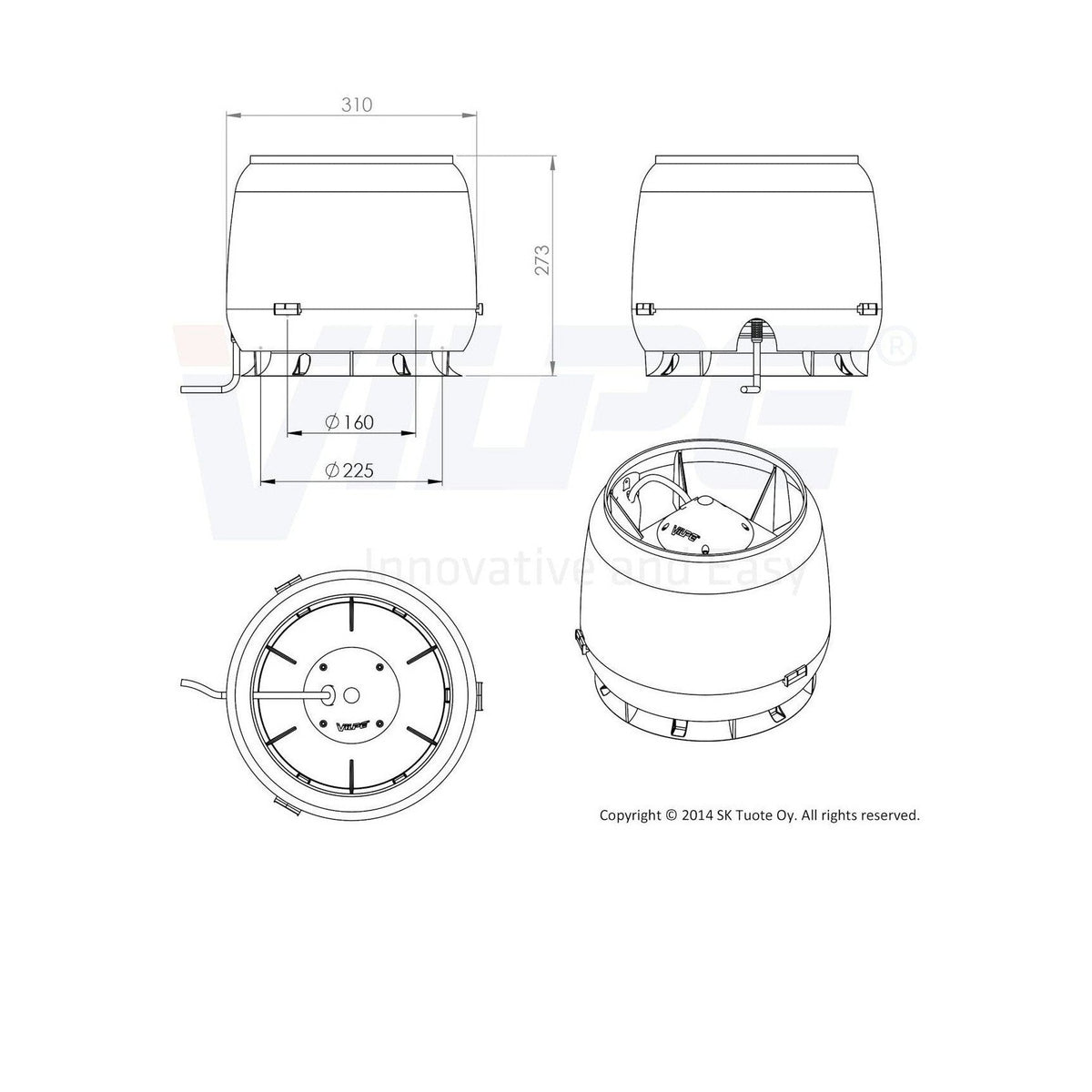 Huippuimuri Vilpe E220S musta [7820227] |