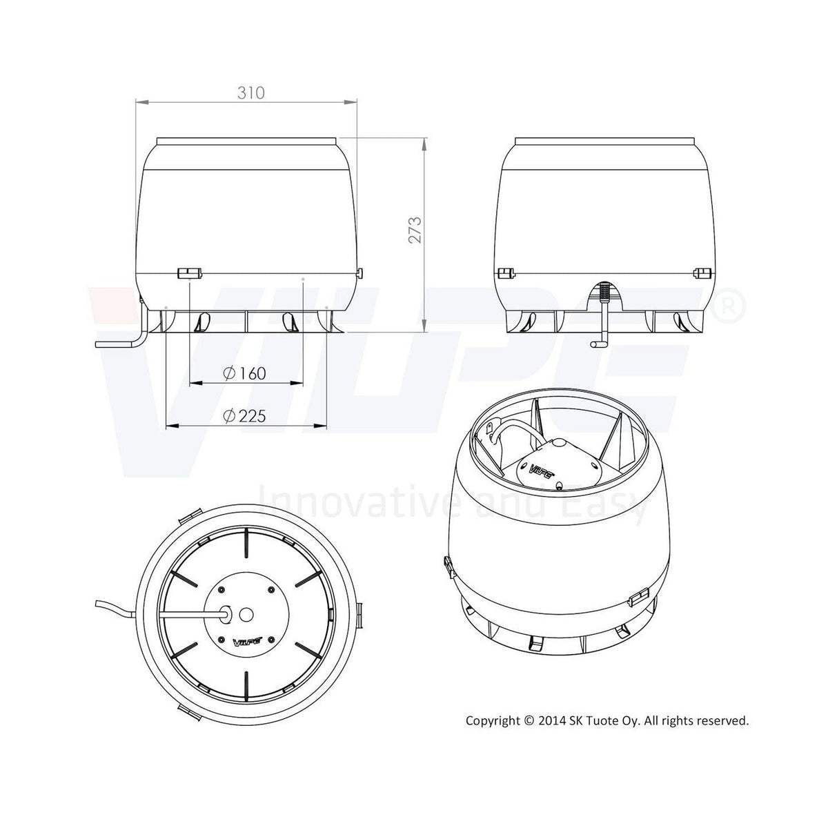 Huippuimuri Vilpe E220S ruskea [7820228] |