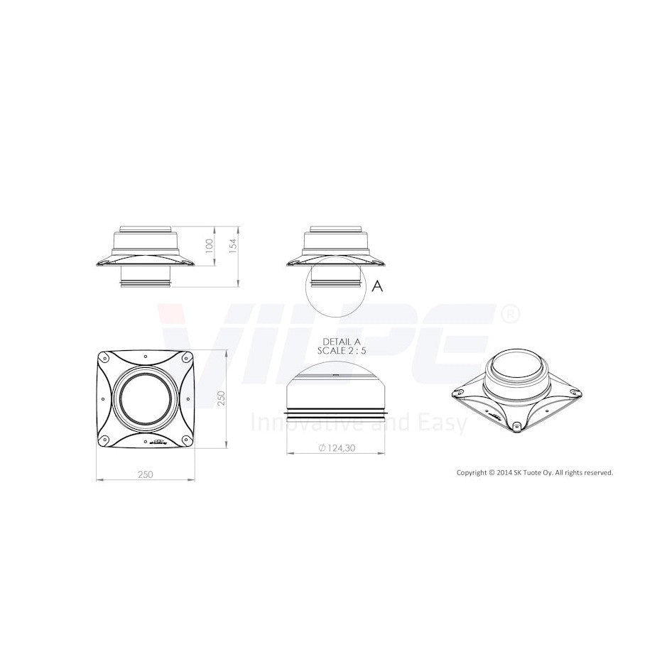 Huippuimuri Vilpe Eco S - sarja 110S/Ø110 + as.sarja musta [7820213] |