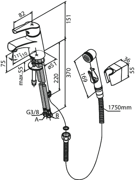 Damixa Rowan Pesuallashana Bide 6703000 [6130168]