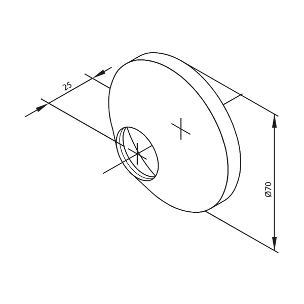 Damixa Peitelevyt Ø70 H=25 Kartio (2 Kpl) Kromattu 692790000 [6561204] |