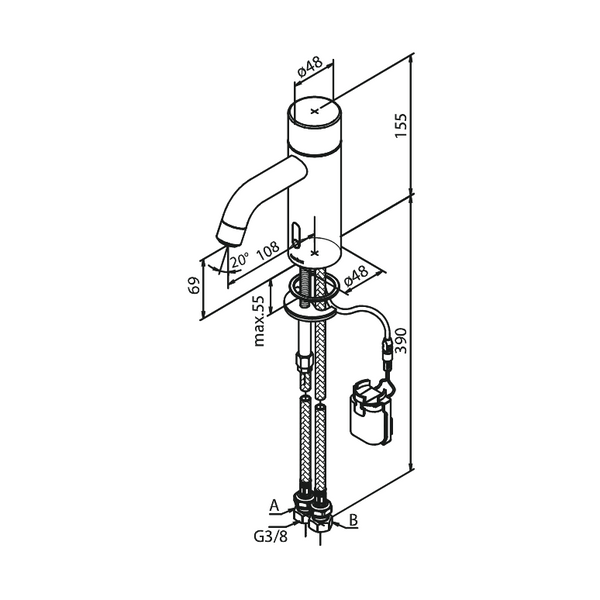 Pesuallashana Damixa Silhouet Touchless, mattamusta 740226100 [6130242] |
