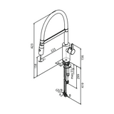 Damixa silhouet Pro Keittiöhana mattamusta [741286100] |