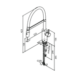 Damixa Keittiöhana Pesukoneventtiilein Silhouet Pro Mattamusta 741586135 [6258332] |