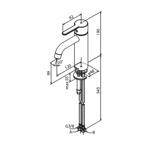 Damixa Pesuallashana Medium Silhouet Kromattu 749300000 [6130224] |