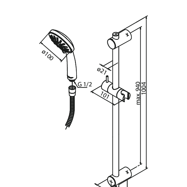 Damixa Suihkusetti Fairjet Flex 765200000 [6531531] |