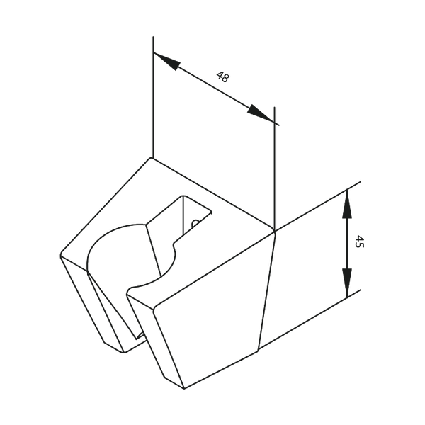 Damixa Seinäpidin Käsisuihkulle Harjattu Messinki 766107900 [6561196] |