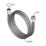 Damixa Suihkuletku 1500mm muovia [7665000] |