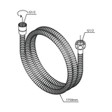 Damixa Suihkuletku Letku 1750 Mm kromi 766510000 [6531562] |