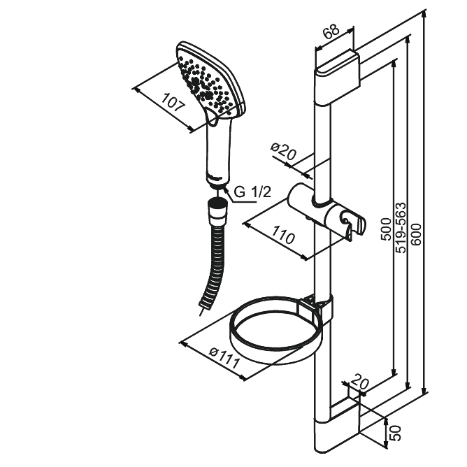 Damixa Suihkusetti Pine Kromattu 766600000 [6531555] |