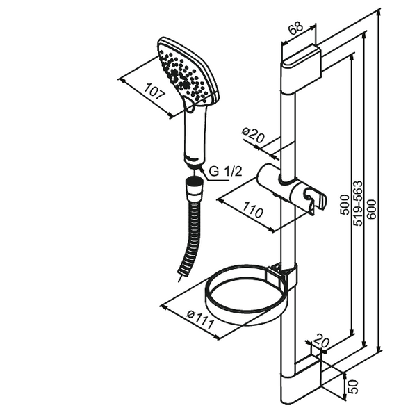 Damixa Suihkusetti Pine Kromattu 766600000 [6531555] |