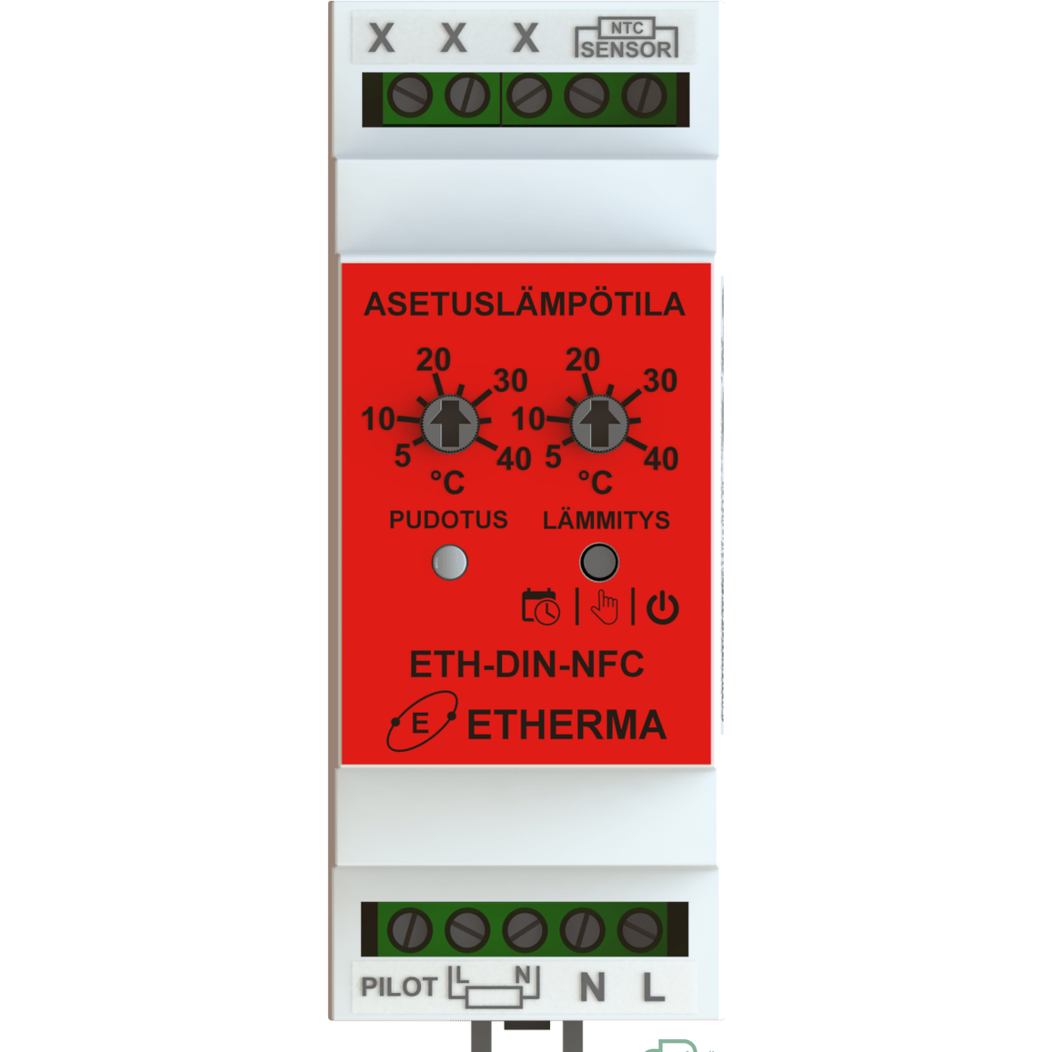Eth - Din - Nfc Termostaatti Din - Kiskoon (Ecodesign - Direktiivin Mukainen) [2612126] |