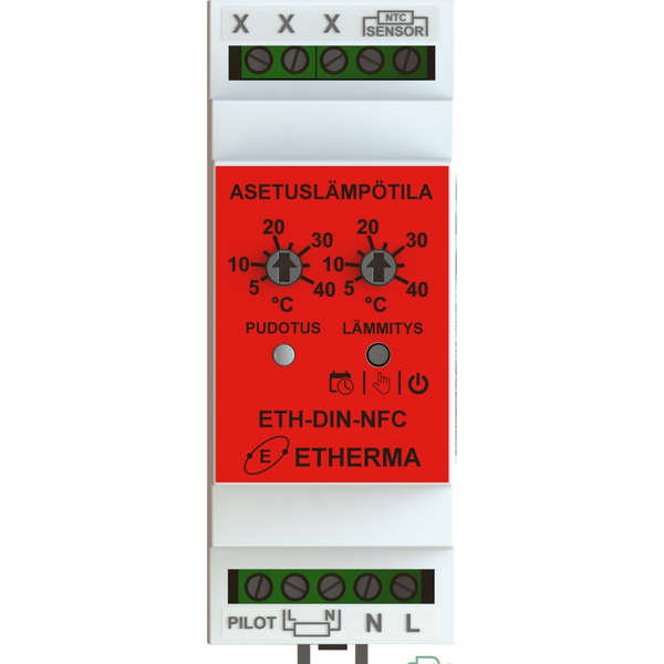 Eth - Din - Nfc Termostaatti Din - Kiskoon (Ecodesign - Direktiivin Mukainen) [2612126] |