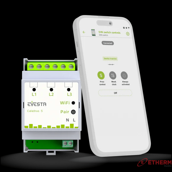 Evesta Caladrius S - Wi - Fi Ohjelmoitava Pörssisähkö Rele 3X16A [2750000] |