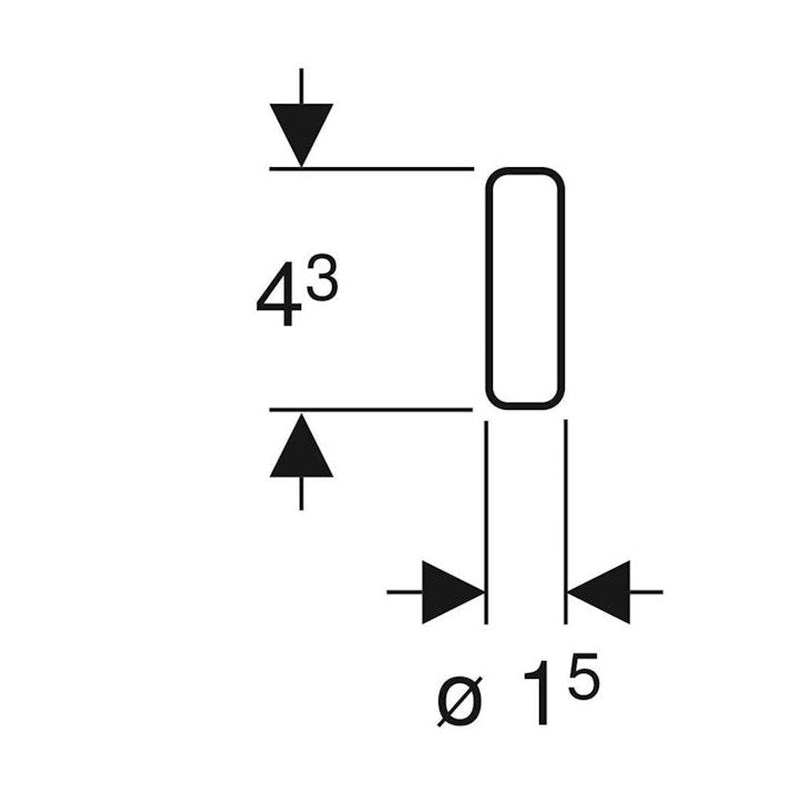 Raikastinpuikko Geberit Duofresh 244.800.00.1 5733509