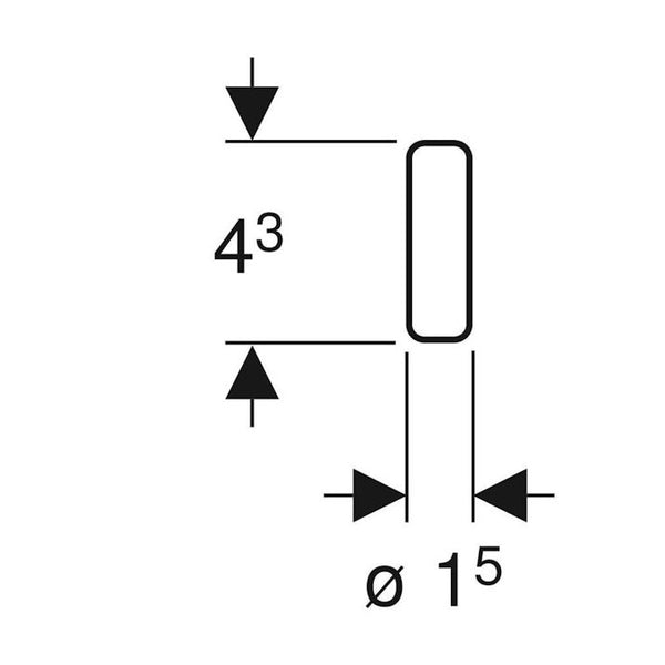 Raikastinpuikko Geberit Duofresh 244.800.00.1 5733509
