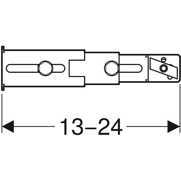 Alakiinnikesarja Geberit Duofix 2 KPL, 13-24cm [5756657]