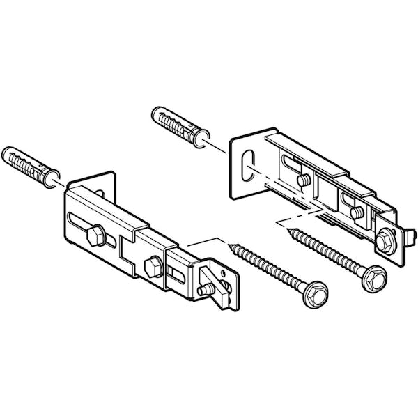 Alakiinnikesarja Geberit Duofix 2 KPL, 13-24cm [5756657]