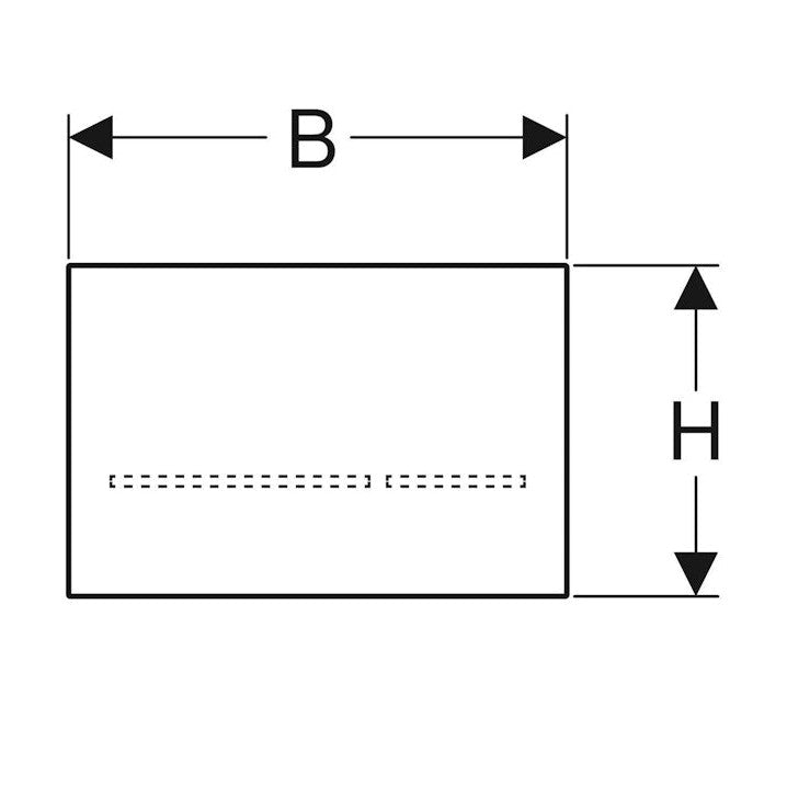 Huuhtelupainike Sigma80 Elekt. 230V 2 - H Peililasi [5756847] |
