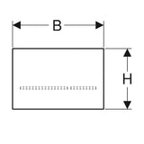 Huuhtelupainike Sigma80 Elekt. 230V 2 - H Peililasi [5756847] |