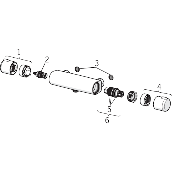 Suihkuhana Oras Nova 7460-33 Mattamusta [6310878]