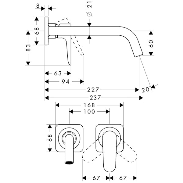 Pintaosa Hansgrohe 34116000 Axor Citterio M [6150245]