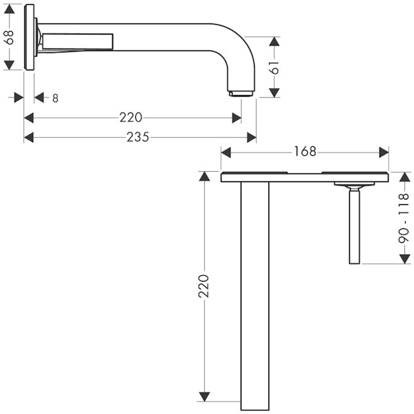 Pintaosa Hansgrohe 39115000 Axor Citterio [6150266]