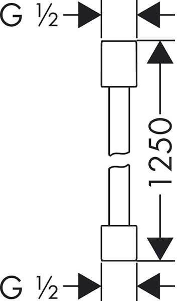 Suihkuletku Hansgrohe 28282000 Axor Starck 1,25M [6555306]
