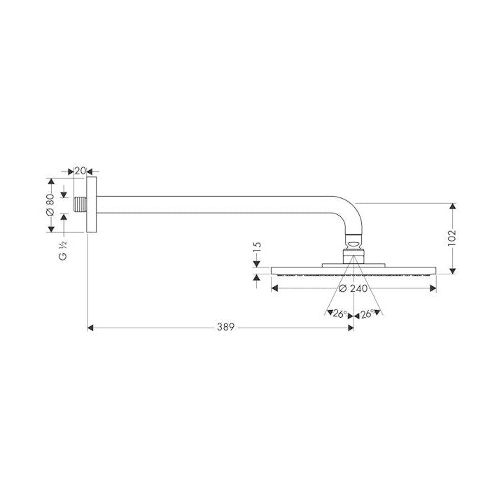 Yläsuihku Hansgrohe 27474000 Raindance [6559290] |