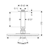 Yläsuihku Hansgrohe 27477000 Raindance [6559292] |