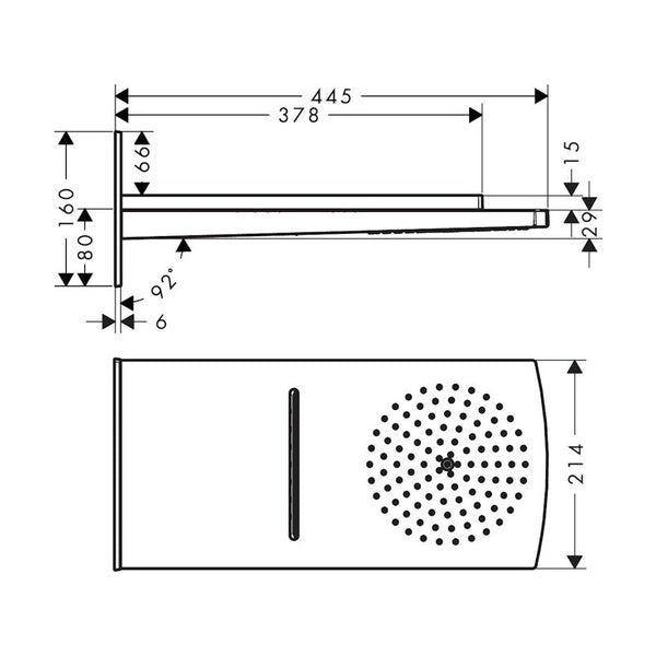 Yläsuihku Hansgrohe 28433000 Raindance Rainfall [6559406] |