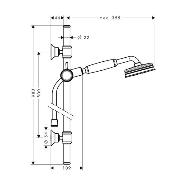 Suihkusetti Hansgrohe 27982820 Axor Montreux [6559355]