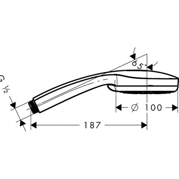 Käsisuihku Hansgrohe 28535000 Croma 100 Vario [6555593] |
