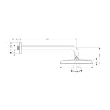 Yläsuihku Hansgrohe 27424000 Rd C 240 Seinäputki [6559345] |