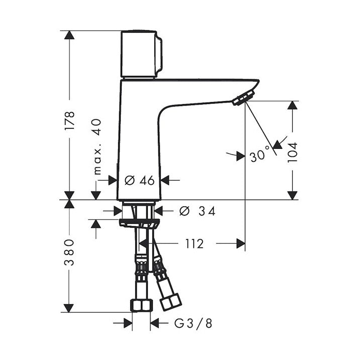 Pesuallashana Hansgrohe 71751000 Talis Select E 110 [6150413] |