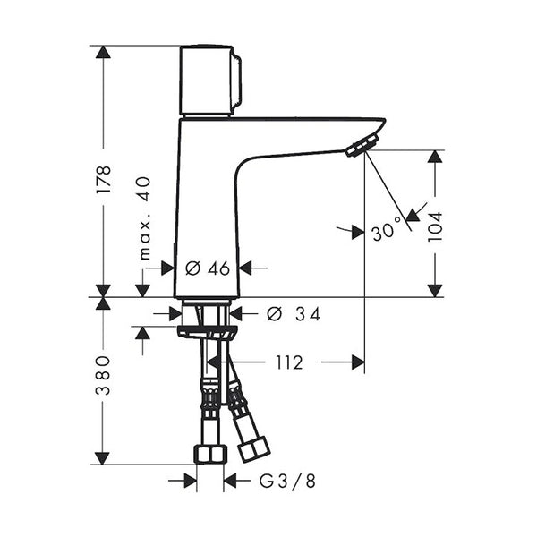 Pesuallashana Hansgrohe 71751000 Talis Select E 110 [6150413] |