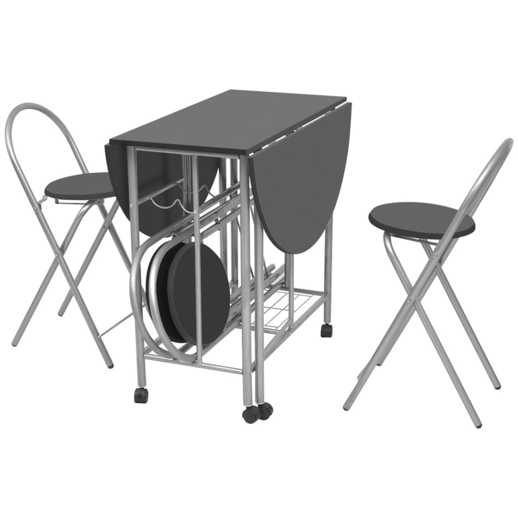 Viisiosainen Taitettava Ruokailuryhmä Mdf