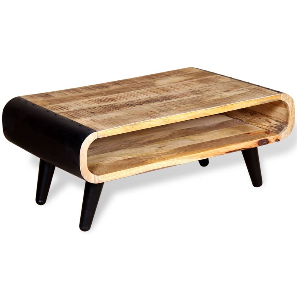 Sohvapöytä 90X55X39 Cm Karkea Mangopuu