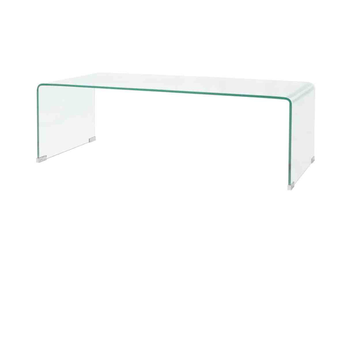 Sohvapöytä Karkaistu Lasi 98X45X30 Cm Kirkas