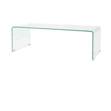 Sohvapöytä Karkaistu Lasi 98X45X30 Cm Kirkas