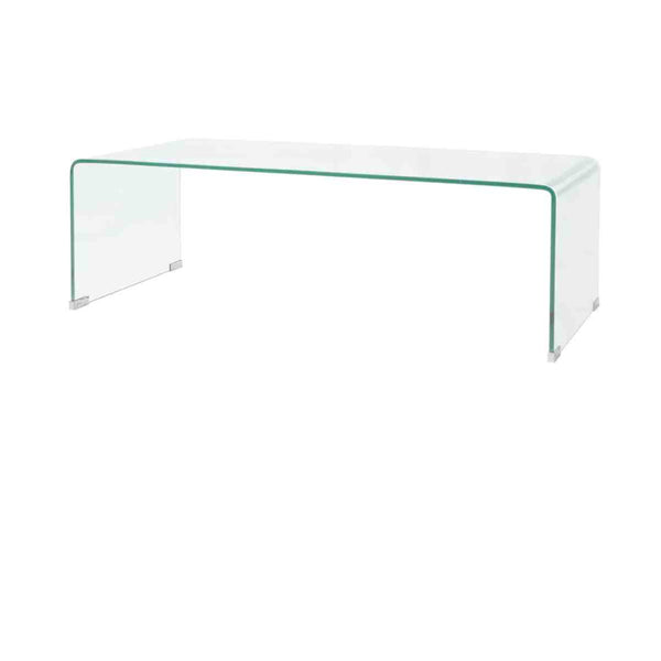 Sohvapöytä Karkaistu Lasi 98X45X30 Cm Kirkas