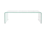 Sohvapöytä Karkaistu Lasi 98X45X30 Cm Kirkas