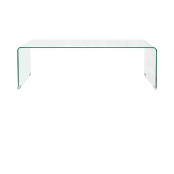 Sohvapöytä Karkaistu Lasi 98X45X30 Cm Kirkas