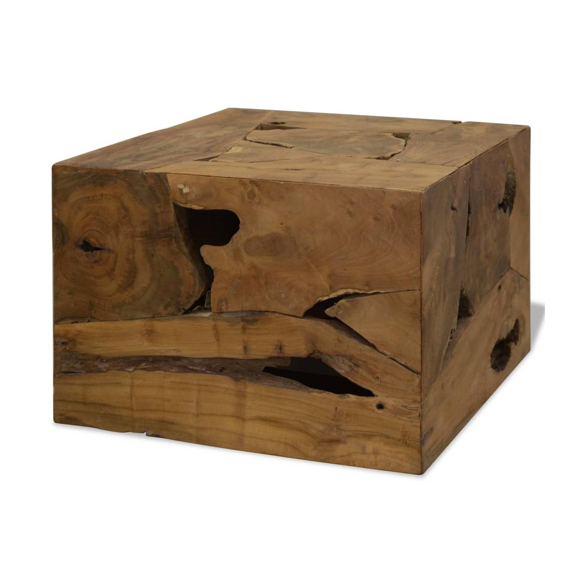Sohvapöytä 50X50X35 Cm Aito Tiikki Ruskea