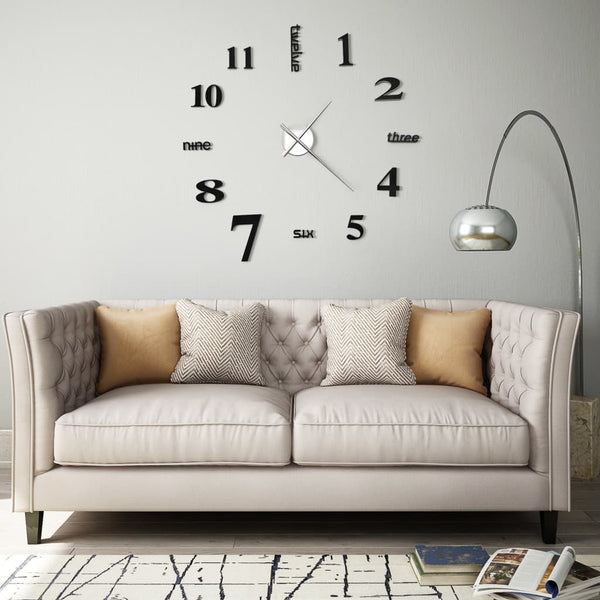 3D-Seinäkello Moderni Muotoilu 100 Cm Xxl