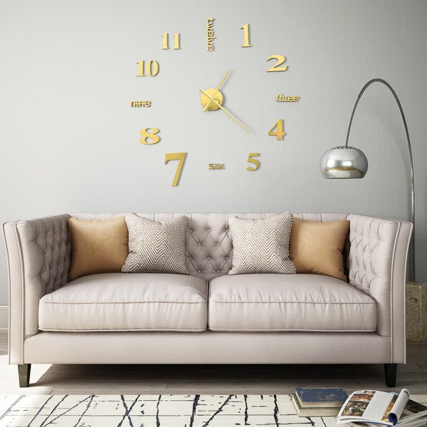 3D-Seinäkello Moderni Muotoilu 100 Cm Xxl