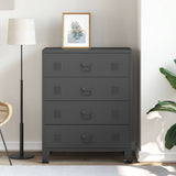 Metallinen Lipasto Teollinen Tyyli 78X40X93 Cm