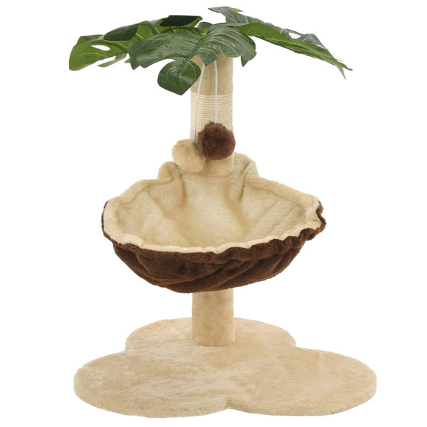 Kissan Kiipeilypuu Sisal-Pylväällä 50 Cm Beige Ja Ruskea
